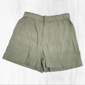 Lou & Grey by LOFT linen blend utility shorts